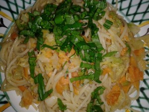 Spaghetti mit Kohl ...